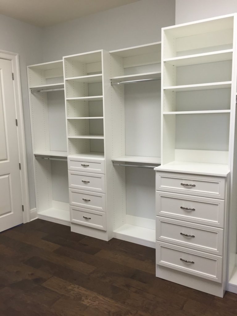Custom Made White Dresser and Shelves