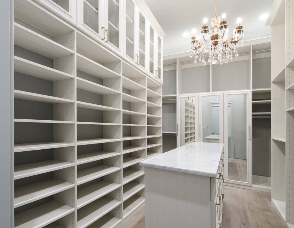 Professionally designed custom closet with ample storage